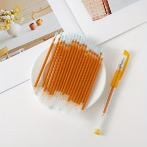 TEMU 21개(1개의 펜 포함, 20개의 리필) 0.7Mm 발탄 젤 펜 Lemo 골든 복사 펜 골든 젤 펜 서예 리필 세트|캘리그라피