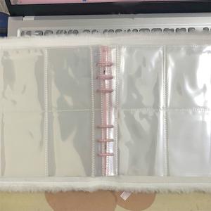 TEMU 귀여운 일본풍 플로럴 & 스타 플러시 소매 바인더 - A6 소프트 폴리에스터 포토카드 정리함, 파스텔 홈 데코, 스크랩북용, 애니메 팬 및 문구류 애호가를 위한 선물, 애니메 액세서리, 창의적인 디자인, 가벼운 구조, 직사각형 카드 북|포카바인더