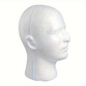 TEMU 경량 남성용 마네킹 헤드 - 리얼리스틱 얼굴 특징, 가발 제작, 헤어스타일링, 안경/모자 디스플레이용 - 내구성 있는 폼 구조 - 살롱, 이발소, 극장에 적합 - 전문가 및 가정용 - 세척 및 보관 용이, 헤어스타일링 연습, 매끄러운 표면, 튼튼한 베이스, 연습 모델, 미용 전문가|남자모자