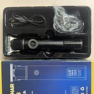 TEMU 남성을 위한 무선 전기 헤어 클리퍼, 홈 사용 헤어 트리머, 세 가지 속도 설정, USB 충전, 스마트 디스플레이, 헤어, 사이드 버너, 및 면도기에 적합한 다기능 면도기, 휴일 선물로 이상적입니다.