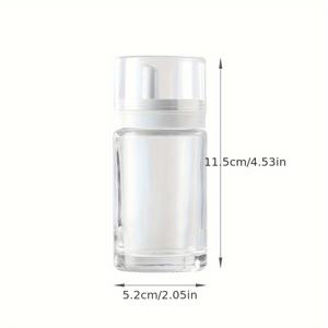 TEMU 누출 방지 디자인으로 1pc 유리 오일 디스펜서 - BPA 프리, 소금 및 식용 오일을 위한 직사각형 주방 병, 샐러드 및 요리에 완벽한, 요리용 오일 용기 | 일본식 병 | 유리 재질, 주방용 오일 디스펜서