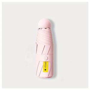 TEMU 8가지 색상이 있는 휴대용 미니 접이식 우산, 방수 및 내마모성, 내구성이 뛰어난 190T 원단으로 제작, 6개의 뼈, 아름다운 부드러운 색상, 바람에 내성이 뛰어나고 compact, 스타일리시한 미니 접이식 우산 남성 여성