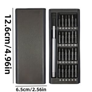 TEMU 25-in-1 정밀 스크류 드라이버 세트 휴대폰 및 태블릿용 - 내구성 있는 플라스틱 다기능 유지보수 도구, 드릴 비트, 트위저 및 스푸더 포함 - 휴대용 보관함 포함 - 장비 수리, 정밀 스크류 드라이버에 필수적