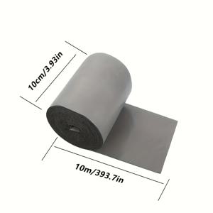 TEMU 파이프, 텐트 및 금속 표면용 방수 강력 접착 테이프 - 3.94인치 x 393.7인치 누출 방지 접착제, 고온 저항(-76°F ~ 230°F), 도구 필요 없음, 내구성 있는 폴리에틸렌 비상 수리 테이프, 지붕 및 야외 사용, 방수 테이프, 지붕 수리, 산업 강도, 무도구 적용