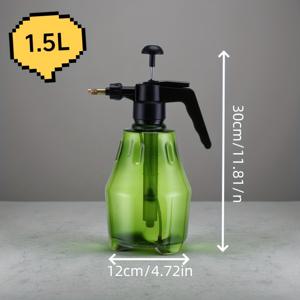 TEMU 고압 공기식 물뿌리개 - 내구성 있는 핸드헬드 스프레이어, 전기 및 배터리 불필요, 대용량 플라스틱 도구 (원예, 유리 청소, 가정 소독용), 올리브 그린 디자인