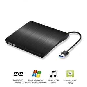 TEMU BIKILI 외부 DVD 드라이브, USB 3.0 휴대용 CD/DVD 플레이어, 노트북 및 데스크톱 컴퓨터와 호환, Windows Linux Mac OS, 검정/흰색, 슬림 디자인, USB 전원, 배터리 필요 없음, 노트북용 DVD 드라이브|CD플레이어