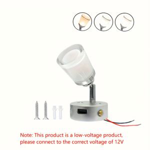 TEMU EMRYC 3W 터치 컨트롤 LED 캠핑등, 3색 조명 조절 가능, USB 전원 공급, 메모리 기능, 간편 설치 - 캠핑카, 보트, 요트용