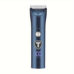 TEMU GERTZY 전문 남성용 사타구니 및 바디 트리머, 교체 가능한 세라믹 블레이드가 있는 USB 충전식 전기 면도기, 100단계 파워 레벨, 디지털 디스플레이, 여성용 비키니 그루밍 클리퍼, 쉐이빙 액세서리, GERTZY