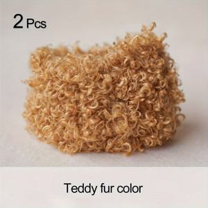 TEMU 2개 곱슬 머리 스티커 테디 플러시 스트립, DIY 공예용 플러시 파이프 클리너, 철제 스틱, 밀크 독, 토끼, 크리스마스, 추수감사절, 새해 선물 및 학교 용품에 완벽한 창의적인 아트 DIY