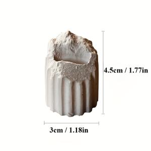 TEMU 1개 크리에이티브 유럽 스타일 레트로 석고 풍화 균열 로마 기둥 반지 디스플레이 스탠드 수신 창 디스플레이 받침대 좌석 삶에 흥미를 더하기 위한 보석 타워