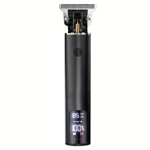 TEMU 남성용 무선 전기 머리깎이, 3단계 조절 가능, USB 충전식, 스마트 디스플레이, 머리, 사이드번, 수염용 다용도 면도기, 이상적인 선물, 최대 전압 36V, 배터리 용량 1200mAh, 충전식 리튬-18650 배터리 포함.