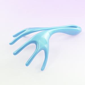 TEMU 1pc 수동 6개의 발톱이 있는 머리 마사지기 - 진동, 이치 스틱으로 휴식 마사지 및 머리 자극, 플라스틱 재질, 머리 관리 도구 | 진동 헤드밴드 | 플라스틱 헤드밴드, 머리 자극