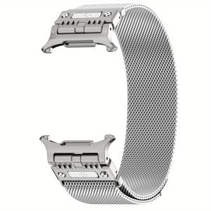 TEMU For Galaxy Watch Ultra/Ultra(2025) 47mm 럭셔리 메탈 마그네틱 클로저 밴드 - 여름 메카 스타일 밀라노 루프 퀵 릴리스, 궁극의 편안함 및 내구성