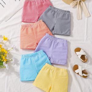 TEMU 6pcs 소녀용 반바지 세트 - 귀여움과 스타일, 밝은 색상, 기계 세탁 가능, 여름 외출, 파티, 캐주얼 웨어에 완벽, 일상복 | 유쾌한 스타일 | 신축성 있는 허리띠, 야외용