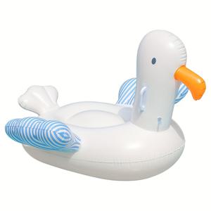 TEMU 1pc 대형 풍선 오리 보트 - 생동감 있는 혼합 색상, 내구성 있는 PVC, 여름 수영 스포츠 및 해변 놀이에 완벽, 풍선 보트