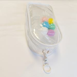 TEMU 1pc LABUBU 디스플레이 캐비닛 먼지 방지 보관 가방 - 큰 휴대용 방수 PVC 정리함, 열쇠장치, 색다른 공, 플러시 장난감, 케이블, 이어폰, 화장품 및 액세서리, 장난감 제외에 적합