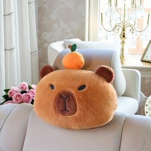 TEMU 여행용 목베개, 장거리 비행기 및 차량용 넥 서포트 쿠션, 귀여운 자동차 헤드레스트 커버와 어깨 패드 포함, 경추 편안한 베개, 자동차 액세서리