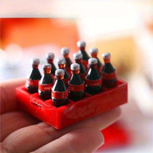 TEMU 13pcs 미니 콜라 음료 및 트레이 세트 - 귀여운 인형집 액세서리, 여름 테마 DIY 미니어처 모델, 장면 미니 음료 프롭