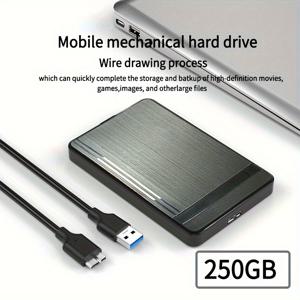 TEMU USB 3.0 휴대용 하드 드라이브 - 160GB, 500GB, 320GB & 1TB 외부 저장 장치 | 파일 전송 및 사무/비즈니스 용 고용량 기계식 HDD
