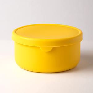 TEMU 1개 8.5/23.7oz 실리콘 방수 도시락, 전자레인지 사용 가능 라운드 도시락통, 학교용 점심 용기