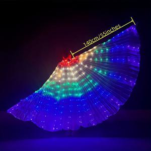 TEMU 세트, 벨리댄스 망토 LED 빛나는 날개 바 퍼포먼스 소품 LED 조명 날개 망토 성인용 배터리 미포함, 장면 장식, 축제 장식, 방 장식, 집 장식, 사무실 장식, 테마 파티 장식, 크리스마스 장식