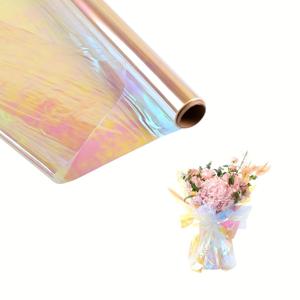 TEMU 1개, 무지개 빛 세로필름 랩 롤 (20인치*32.8피트/50cm*10m), 무지개 빛 세로필름 롤, 선물 바구니, 날개, DIY 공예, 간식, 생일, 크리스마스 선물 포장용 무지개 빛 필름 랩