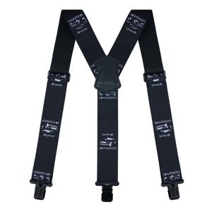 TEMU MELOTOUGH 남성용 조절 가능한 탄력 있는 Y-백 멜빵 - 2인치 폭의 검은색 줄자 디자인, 공식 및 캐주얼 착용, 할로윈, 추수감사절, 마르디 그라용 - 모든 사이즈에 맞는 헤비듀티 메탈 클립, 안전한 바지 홀더, 고전적인 멜빵 룩, 고탄성 원단