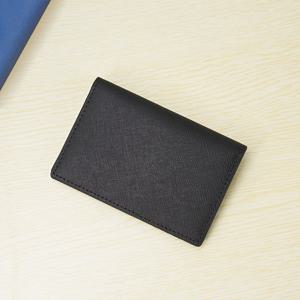 TEMU 남성용 정품 가죽 바이폴드 지갑 - RFID 차단, 도난 방지 신용카드 홀더, 명함 슬롯 포함, 슬림한 블랙|명함지갑