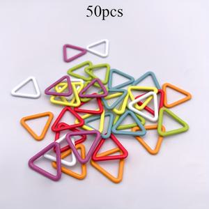 TEMU 20-50개 삼각형 모양 금속 도장 스티치 마커, 다색 루프 마커, 크로셰 뜨개질 봉제 마킹 액세서리, 실용적인 크로셰 잠금 도구