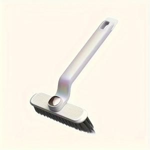 TEMU 보라색 내구성 플라스틱 소재, 360도 강한 솔, V자형 조인트, 다기능 2-in-1 회전 청소 브러시, 욕실 타일 및 벽면 조인트 청소에 적합