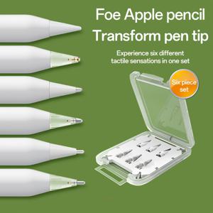 TEMU 애플 펜슬용 변형 가능한 금속 끝 1개 세트, iPad 4와 호환 가능, 내구성 및 조용한 쓰기용 대체 끝, 배터리가 필요 없는 애플 펜슬 1세대 및 2세대용