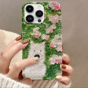 TEMU 아이폰 모델 16, 15, 14, 13, 12, 11, 7, 8, 플러스, 프로, 프로맥스, 미니, XMAX, XR, X, XS, S2, SE3와 호환되는 아름다운 및 예술적인 만화 디자인 폰 커버, 충격 방지 기능이 있는 강력한 쉘에 생생한 패턴이 있습니다.