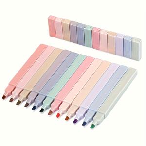 TEMU 12pcs 파스텔 , 피부에 영향을 미치지 않으며, 생생한 다양한 색상, 성경 연구 및 일기 쓰기에 이상적, 14세 이상의 학생에게 완벽한 학교 용품 및 선물 아이디어, 파스텔