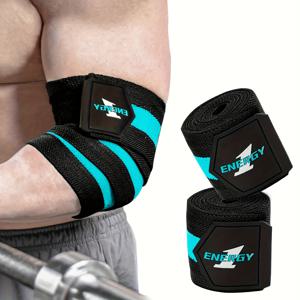 TEMU MANUEKLEAR 남성 체중.lifting 팔꿈치 슬리브, Wraparound 팔꿈치 지원, 강력한 훈련 팔꿈치 슬리브 1 쌍, 체중.lifting, 벤치 프레스 및 체육관 훈련 파워리프팅 운동에 적합합니다.
