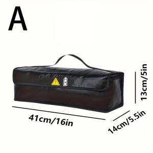 TEMU 전기 자전거 배터리 보관 가방 - 리튬 배터리용 내구성 PVC 안전 파우치, 넉넉한 보호 케이스와 안전한 지퍼 클로저, 충전 및 운송에 이상적, 배터리 보관 솔루션|안전한 지퍼 클로저|내구성 PVC 소재, 배터리 보관 용기|전기자전거