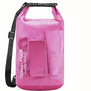 TEMU 남성과 여성을 위한 건조 가방, 5L/10L/20L/30L/40L 롤탑 경량 건조 보관 백팩, 여행, 수영, 보트, 카약, 캠핑 및 해변 사용에 적합, 3가지 투명 색상