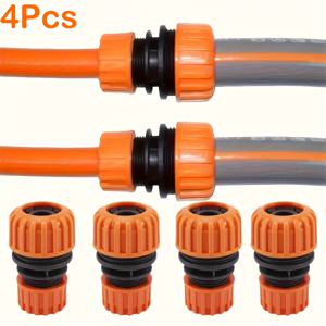 TEMU 4pcs 간편 연결 퀵 호스 수리 키트, 1/2인치 및 3/4인치 파이프용 정원 및 잔디 관리 도구에 이상적인 가드닝 호스 피팅