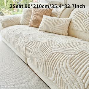 TEMU 1개 플러시 미끄럼 방지 소파 쿠션, 현대적인 럭셔리, 애완동물 스크래치 방지, 통기성, 스타일리시 홈 데코, 거실, 침실, 사무실에 적합, 폴리에스터, 세탁기 사용 가능, 손세탁 가능, 올인원 디자인, 직조 원단, 250-300g/㎡ 원단 사각 무게, UYEAOVLX 브랜드, 3인용 소파, 4인용 소파, 섹셔널 소파, 로브시트|소파|빈티지|원단