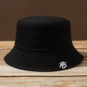 TEMU 남녀 공용 스타일리시 NY 로고 버킷햇 - 남성 및 여성용 조절 가능한 핏, 야외 스포츠, 캠핑, 낚시 및 해변 모험에 완벽한 - 내구성 있는 폴리에스터, 손세탁 가능, 멋진 선물 아이디어, 해변 액세서리 | 조절 가능한 버킷햇 | 멋진 헤드가어|벙거지모자