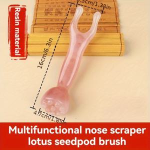 TEMU 1pc 탈레이트 프리 레진 Gua Sha 마사지 도구 - 5가지 색상 (흰색, 노란색, 오렌지색, 핑크색, 밝은 비에지) 얼굴, 눈, 코, 목, 등 및 다리용 - 휴식 및 탈도, 코 마사지 도구, 얼굴 미용 도구, 인간 중심 디자인, 부드러운 마감|괄사마사지