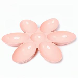 TEMU 고양이와 강아지에게 설계된 꽃잎 모양의 애완동물용 접시, 길고양이와 강아지에게 먹이기 적합, 여러 마리의 고양이에게도 적합합니다. 이 접시는 고양이 음식과 물을 위한 특별히 제작된 것입니다.