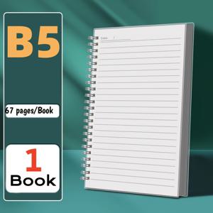 TEMU 1/2/4 책 (A5/B5) 스피럴 코일 노트북 - 하드 내구성 PP 커버, 금속 코일, 라인 페이지 | 학교용품, 대학 공부 노트북, 부드러운 글쓰기 저널, 플래너|북커버