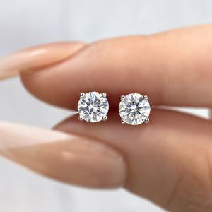 TEMU 스파클 0.5/1/2ct 모이사나이트 스터드 귀걸이 925 스털링 실버 웨딩 귀걸이 데이 선물 여성용 브라이덜 쥬얼리 사랑하는 사람을 위한 최고의 선물|귀걸이