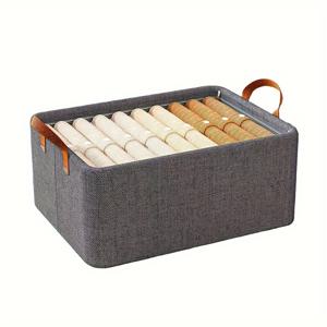 TEMU 2/3/4/5/6개 접이식 옷장 수납 시스템, 튼튼한 손잡이 대용량 수납 박스, 의류·바지·침구·책·장난감·선반 바구니 및 보관 가방, 가정용 옷장 정리함