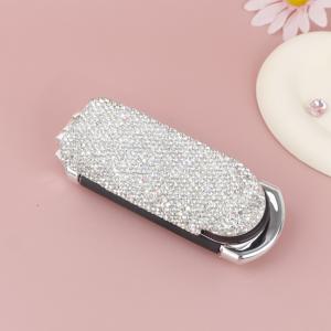 TEMU 1-2개 반짝이는 포켓 거울 빗, 접이식 에어백 빗, 라인스톤 인레이, 휴대용 거울, 거울 분리가 가능, 일상적인 미용 스타일링 헤어, 수염에 적합, 분리 가능한 거울 포함