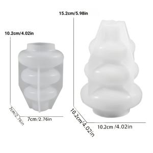 TEMU 2개 불규칙한 꽃병 실리콘 몰드 DIY 꽃병 장식 석고 시멘트 레진 몰드 공예 홈 데코