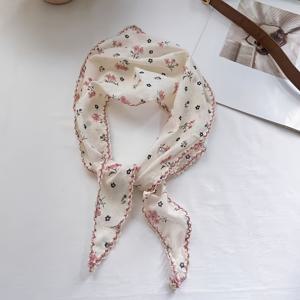 TEMU 1pc 빈티지 스타일 여성용 목도리 - 블렌드, 여성용 다용도 캐주얼 헤드스카프, 동물 테마, 폴리에스터 및 스판덱스, 깃털 없음, 전원 없음