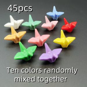 TEMU 45개 클래식 레진 종이 크레인 세트, 데이, 추수감사절, 범용 휴일, 침대 옆 탁자 및 사무실 책상, 사랑의 표현, 파티 선물, 크리스마스, 할로윈 장식용 따뜻한 홈 데코 수집품