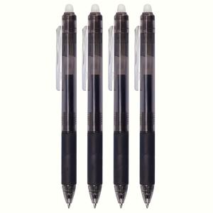 TEMU 4개 리트랙터블 지우개 젤 펜 클리커 미세한 0.7mm 드로잉 쓰기 플래너 및 학교 용품용