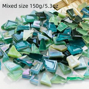 TEMU 150g/5.3oz 혼합 사이즈 불규칙 유리 타일 - 다양한 색상 & 질감, 광택 및 무광 마감 DIY 공예용, 홈 데코, 아트 - 초보자와 전문가를 위한 창의적인 유리 재료, 장식 공예용 타일, 예술적 감각을 더하는 텍스처 표면 타일, DIY 공예 재료